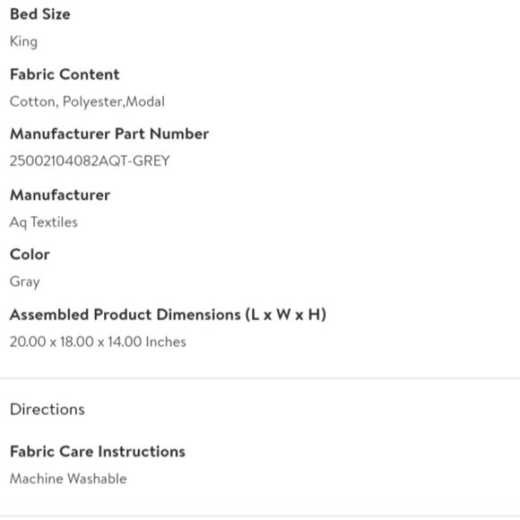 'AQ TEXTILES 'GRAYSON' LUXURY ULTRA COOL COTTON 700 THREAD COUNT KING SHEET SET - Picture 12 of 16